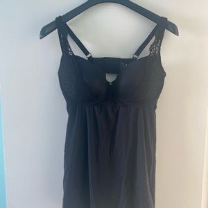 Ashley Graham women’s moulded cup baby doll top 1X